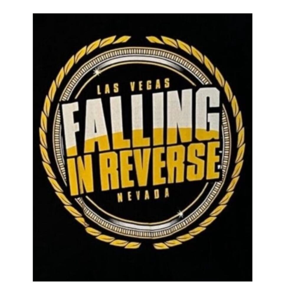 Falling In Reverse Las Vegas Graphic Band T-Shirt Large - Picture 2 of 3